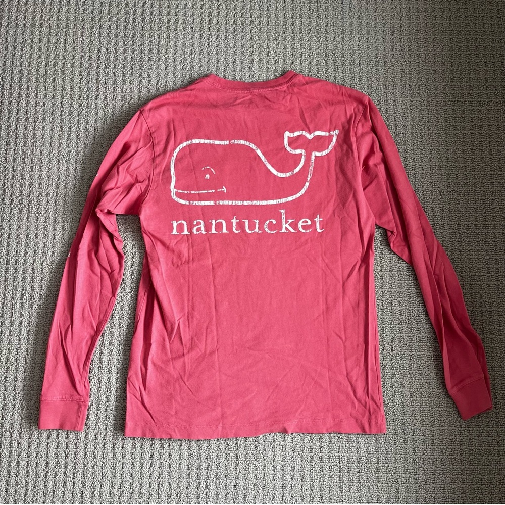 Vineyard Vines Vintage Whale Nantucket Long-Sleeve Pocket Tee